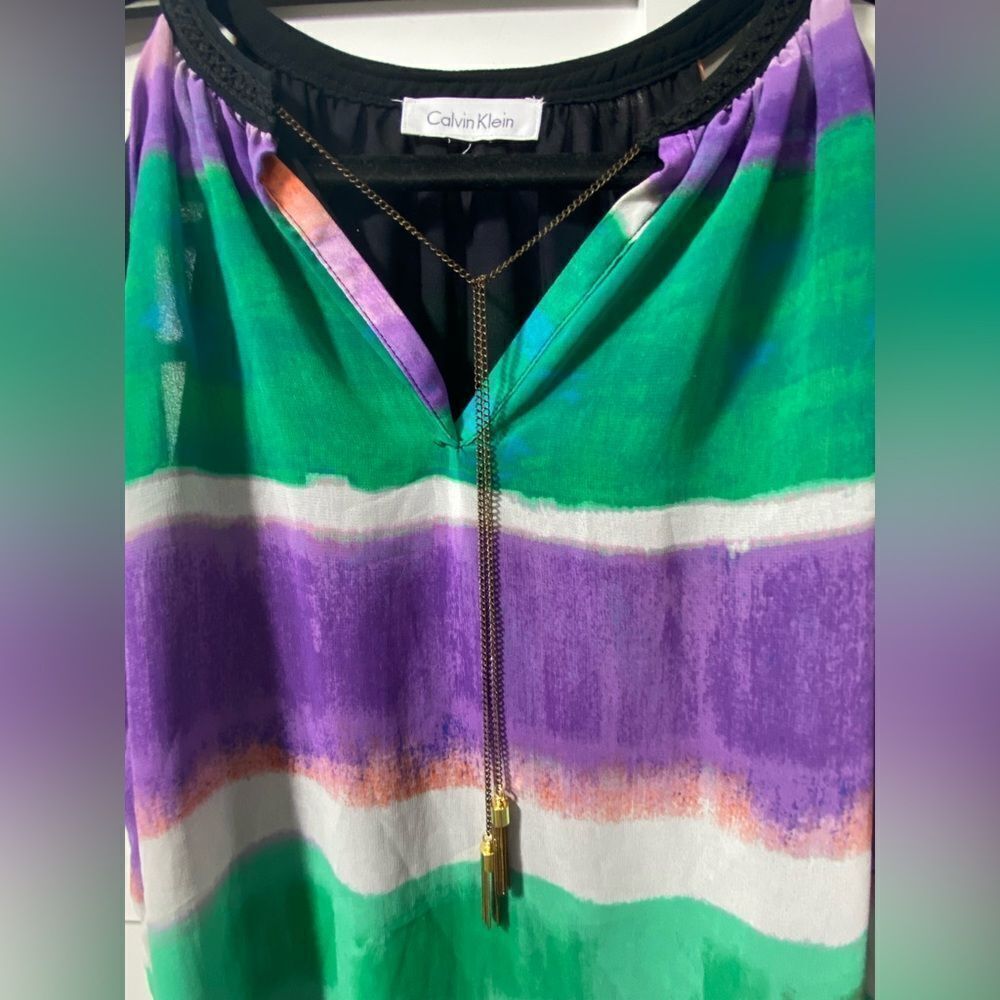 Calvin Klein Multicolor Sleeveless Top - Picture 2 of 6
